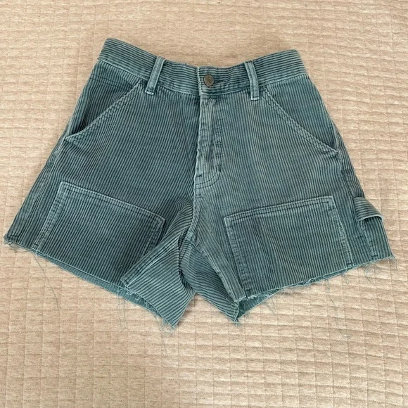 PacSun Sky Blue Corduroy Cargo Shorts - Picture 4 of 6